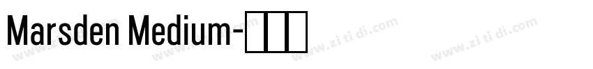 Marsden Medium字体转换